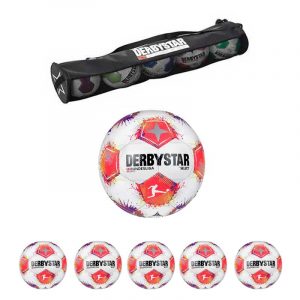 Derbystar Bundesliga Brillant TT V25 im 5er Ballpaket mit Ballschlauch – Bild 1