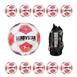 Derbystar Bundesliga Brillant TT V25 im 10er Ballpaket mit Ballsack